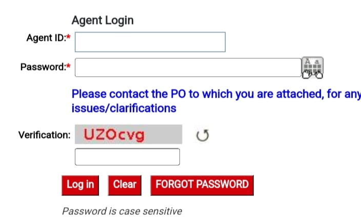 India Post Agent Login 